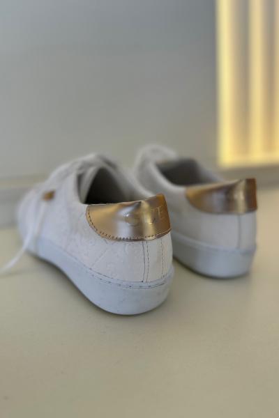 Gss - Sneakers Beyaz Gold Detay