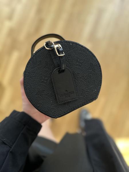 LV - Necklace Siyah Deri